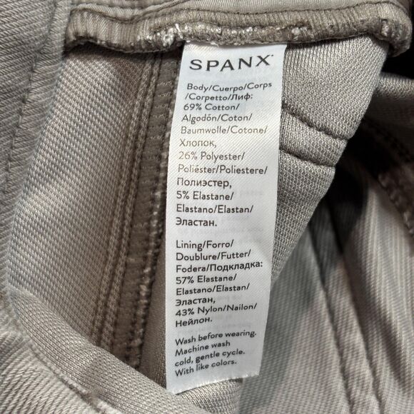 Spanx Pants Womens Small Gray Jean-ish Skinny Jeggings Pull On Shaping Pockets - Picture 12 of 13